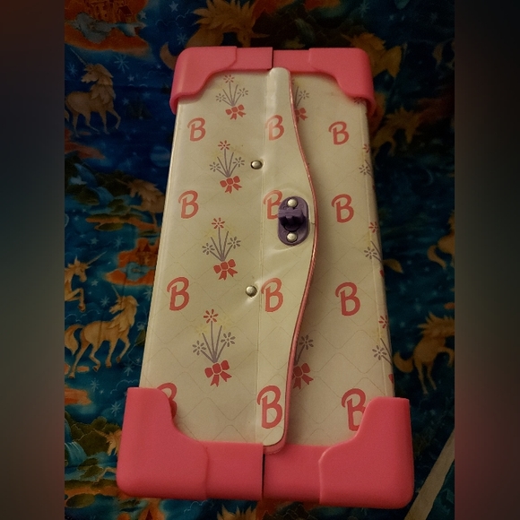 1991 vintage Barbie doll case closet wardrobe Mattel pink - Picture 2 of 4